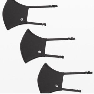 3 Pack (Trio) Lululemon Double Strap Face Mask